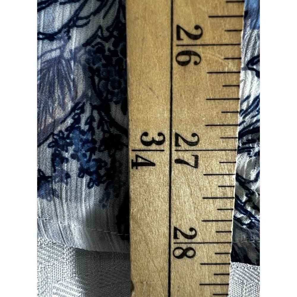 Kut Roll Tab/long Sleeve Button Up Sheer‎ Blouse Womens size Large - Picture 8 of 12